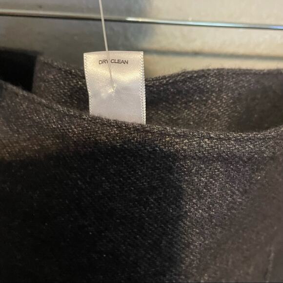 NWT Ann Taylor LOFT Grey Virgin Wool Pleated A-line Skirt w Cotton Lining Size 4 - Picture 7 of 11